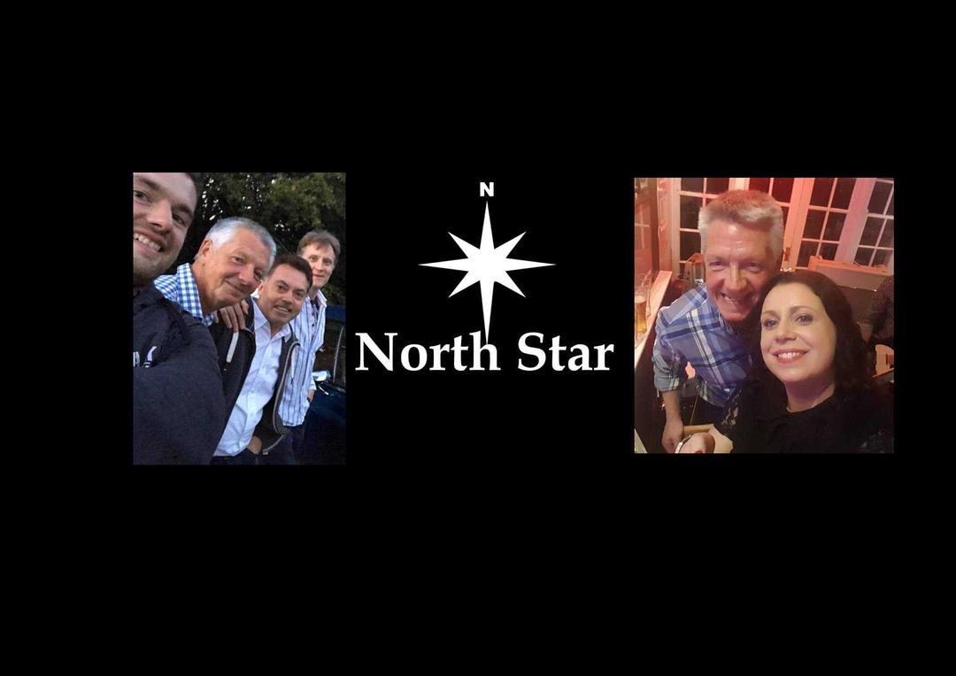 Band photo with North Star logo